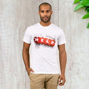 T-Shirt Homme Pièces de Puzzle Aide