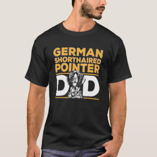 T-shirt Homme Pointeur à cheveux allemand papa Chien GSP