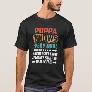 T-shirt homme Poppa sait tout Vintage pour homme p