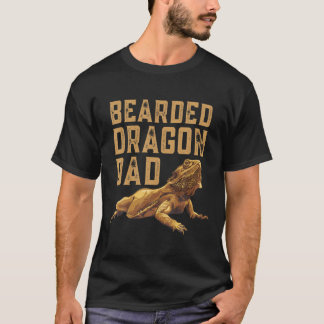 T-shirt Homme Porté Dragon Papa Pogona Pet Lover Amusant R