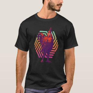 T-shirt Homme Poulet Demi Poulet Demi Homme Drôle Bizarre