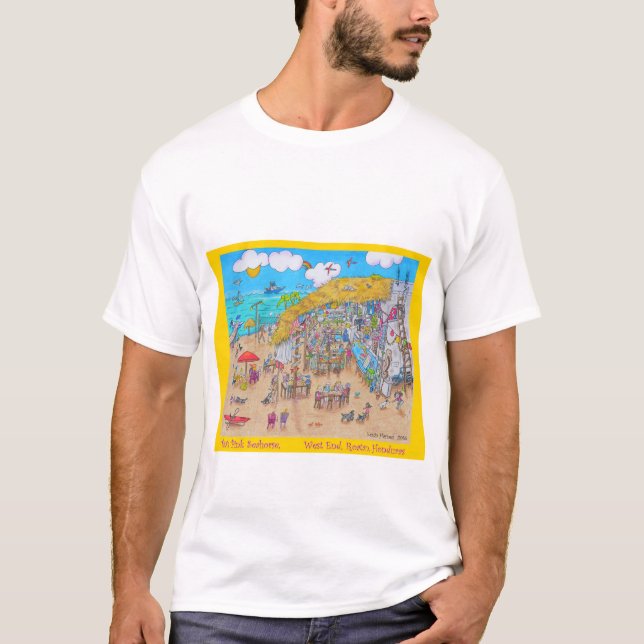 T-shirt homme pour hippocampe rose de Tita (Devant)