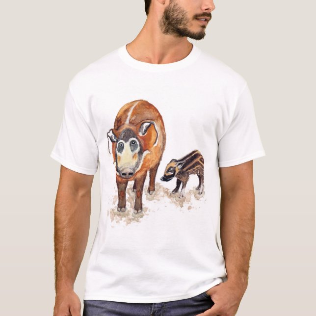 T-shirt homme pour porcins de la rivière Rouge (Devant)