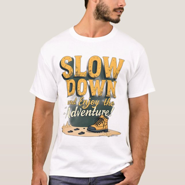 T-shirt homme - Ralentissez et profitez de l'avent (Devant)