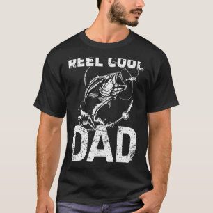 T-shirt Homme Reel Cool Papa Promu À Pêcheur Famille Pr