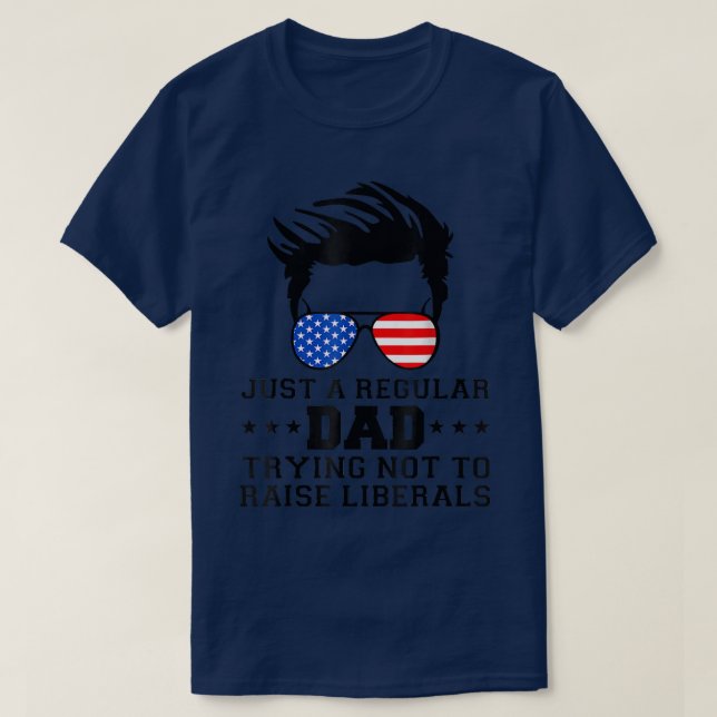 T-shirt Homme Républicain Juste Un Père Régulier Essayant  (Design devant)