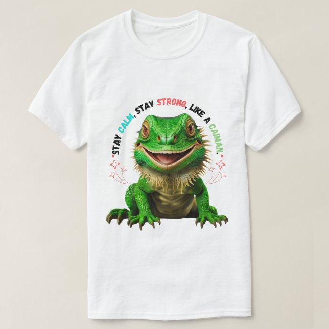 T-shirt Homme : Restez calme, restez fort, comme u (Design devant)