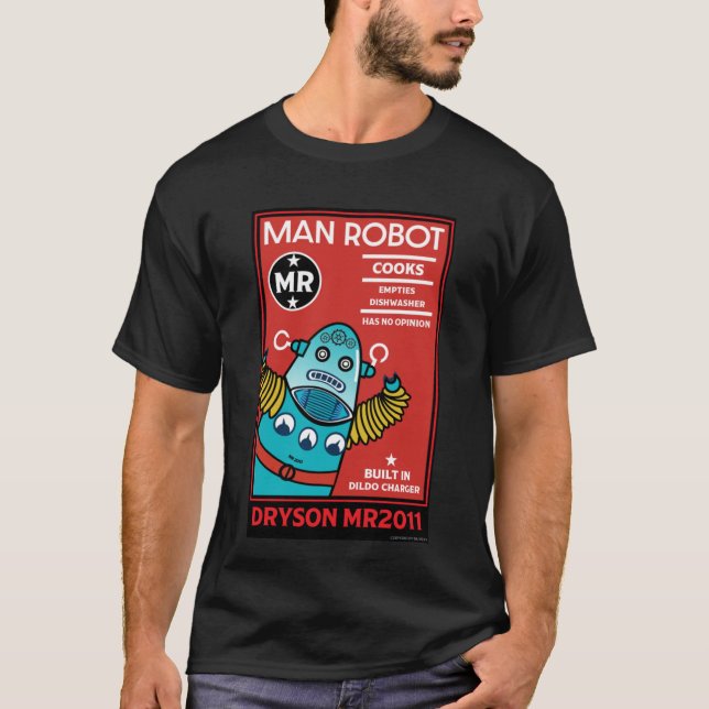 T-shirt Homme Robot L'homme parfait (Devant)