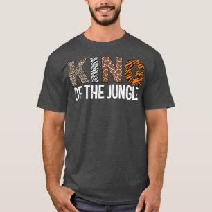 T-shirt Homme Roi De La Jungle Anniversaire Safari Leopard