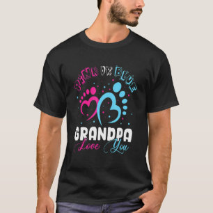 T-shirt Homme Rose Ou Bleu Grand-Père Vous Aime Genre Révé