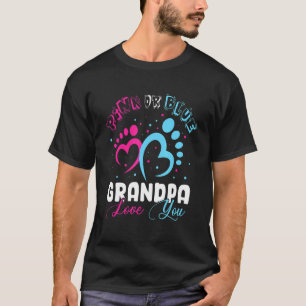 T-shirt Homme Rose Ou Bleu Grand-Père Vous Aime Genre Révé