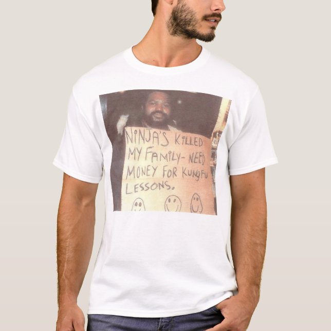T-shirt Homme sans abri de Ninja (Devant)