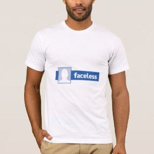 T-shirt Homme sans visage - Photo de profil anonyme