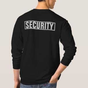 T-shirt Homme Sécurité Impression Double Face Noir Et Blan