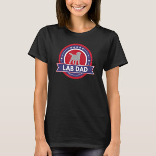 T-shirt Homme Silver Lab Papa 4 juillet Labrador Retriever