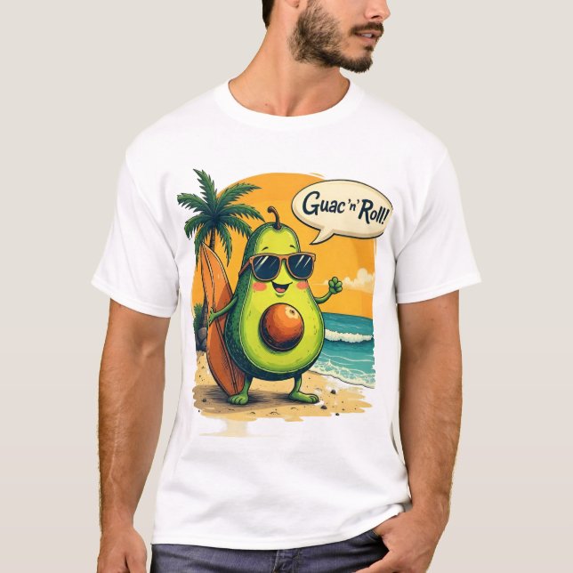 T-shirt homme Surfer Avocado (Devant)
