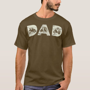 T-shirt Homme Tracteur Papa Agriculture Père Agricole Agri