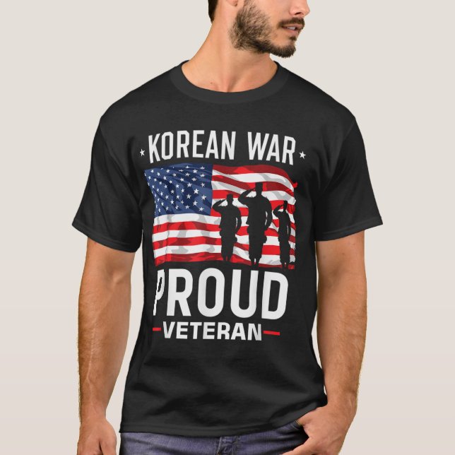 T-shirt Homme vétéran de la guerre de Corée (Devant)