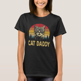 T-shirt homme vintage Cat Daddy Chat Papa chat