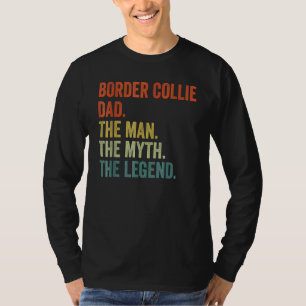 T-shirt Homme Vintage Chien Papa Homme Mythe Légende Bord