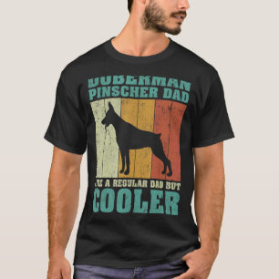T-shirt Homme Vintage Doberman Pinscher Papa Comme Un Ordi