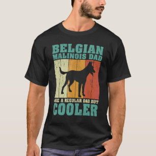 T-shirt Homme Vintage Malinois Belge Papa Comme Un D Régul