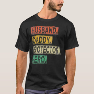 T-shirt Homme Vintage Mari papa protecteur papa héros Fath