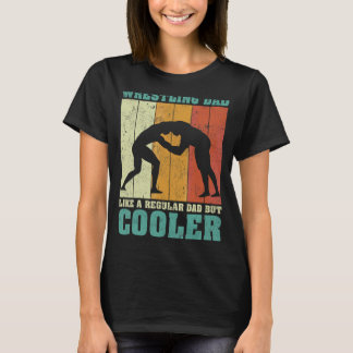 T-shirt Homme Vintage Retro Lutter Papa Comme Un Da Réguli