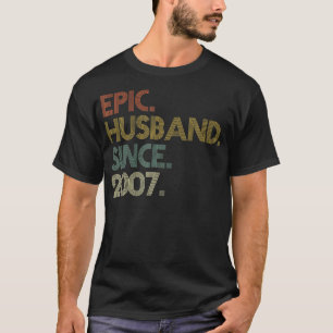 T-shirt Hommes 15e anniversaire de Mariage chemises, mari 