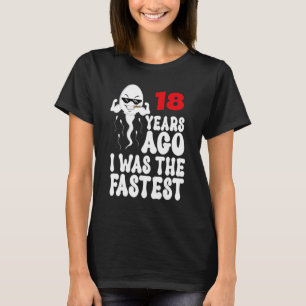 T-shirt Hommes 18e Anniversaire Gag robe 18 Ans J'Étais La