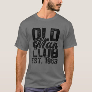 T-shirt Hommes 1963 Anniversaire - Old Man Club Est. 1963