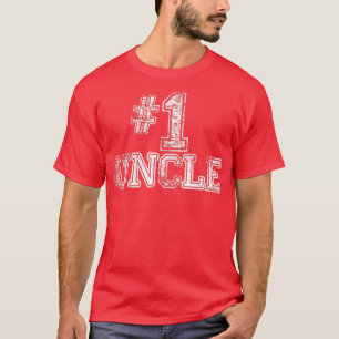 T-shirt Hommes 1 oncle    TNumber Une Fête des pères Cadea