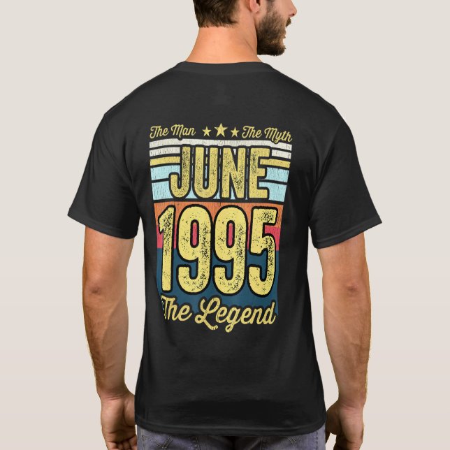 T-shirt Hommes 26e anniversaire L'homme Le mythe La légend (Dos)