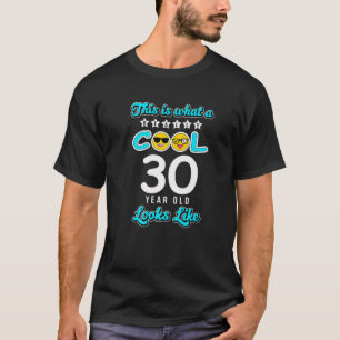 T-shirt Hommes 30E Anniversaire Drôle Cadeau Âge 30 Ans Co