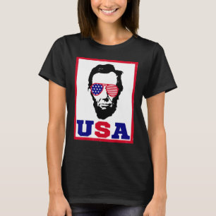 T-shirt Hommes 4 juillet Chemise Abraham Lincoln USA Chemi