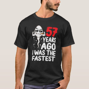 T-shirt Hommes 57ème Anniversaire Gag Robe Il Y A 57 Ans J