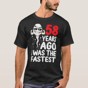 T-shirt Hommes 58ème Anniversaire Gag Robe Il Y A 58 Ans J