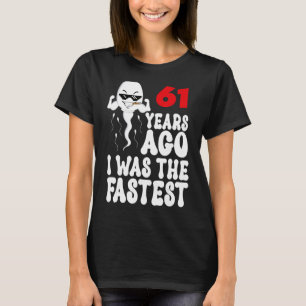 T-shirt Hommes 61e Anniversaire Gag robe Il Y A 61 Ans J'É
