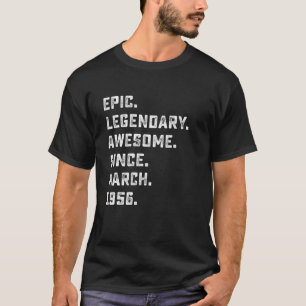 T-shirt Hommes 65Ème Anniversaire Cadeaux Épic Une légende