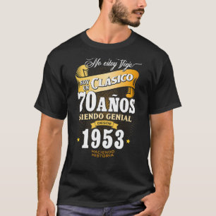 T-shirt Hommes 70e anniversaire cadeau pour Hommes en Rega
