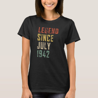 T-shirt Hommes 80 ans de légende depuis juillet 1942 80e B