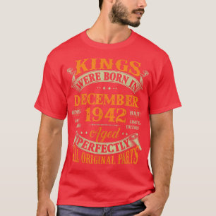 T-shirt Hommes 80e Anniversaire Cadeau Rois Nés En Décembr