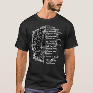 T-shirt Hommes Affirmation positive Mantra Bouddha VNeck
