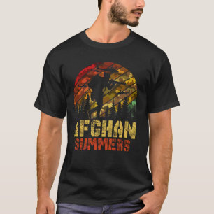 T-shirt Hommes Afghan Summers Vétéran Vintage Afghanista