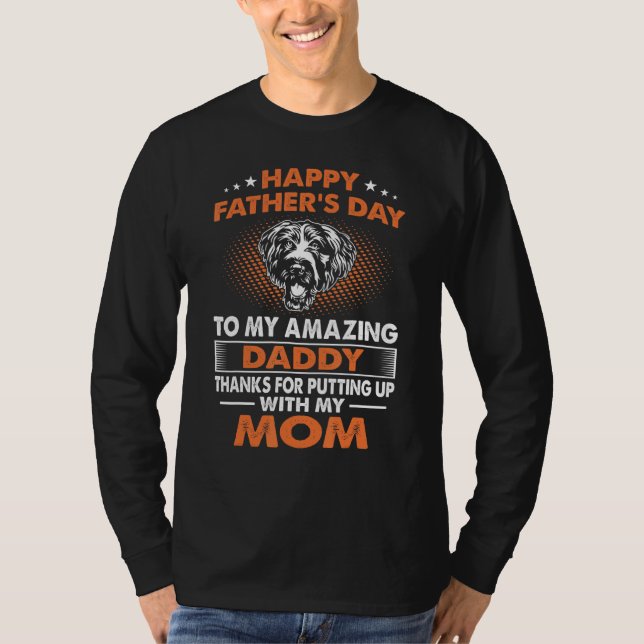 T-shirt Hommes Allemand Pointeur À poils durs Chien Papa H (Devant)