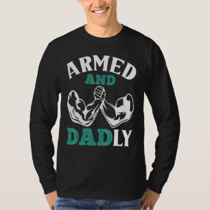 T-shirt Hommes armés et journée papa armé de lutte armée p