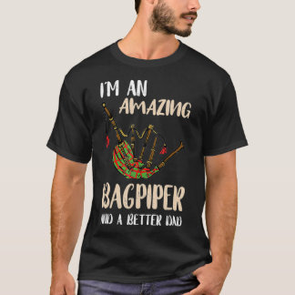T-shirt Hommes Bagpipe Extraordinaire père homme père écos