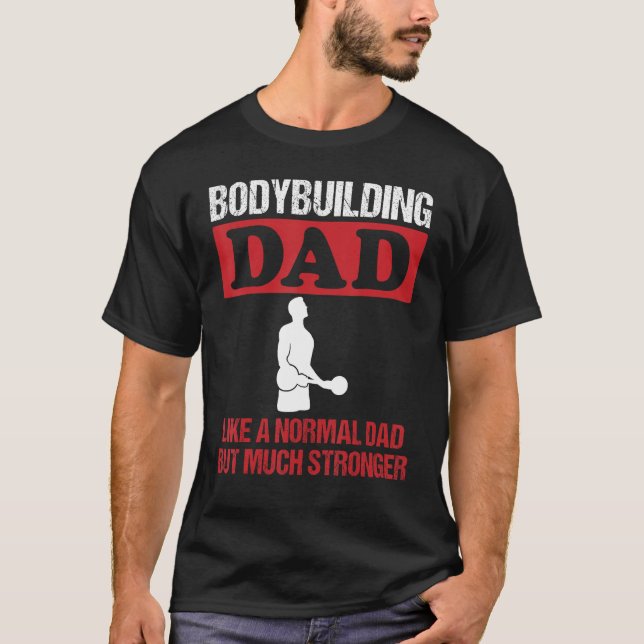 T-shirt Hommes Bodybuilding Papa Dit Bicep Curls Force (Devant)