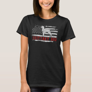 T-shirt Hommes Brittany Papa dévêtu du drapeau américain P