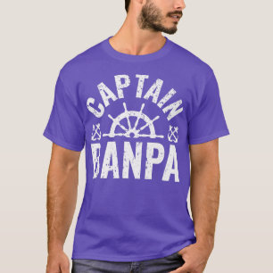 T-shirt Hommes Capitaine Banpa Propriétaire de bateau Lac